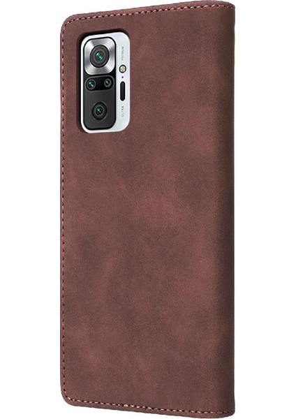 Xiaomi Redmi Not 10 Pro 4g Için Flip Case Basit Iş Darbeye Vaka (Yurt Dışından)