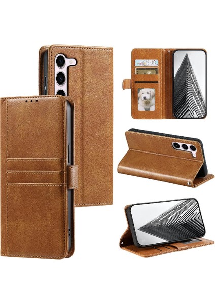 Samsung Galaxy S23 Kickstand Cüzdan Pu Deri 6 Kart Yuvaları Için Flip Case (Yurt Dışından) indirimleri