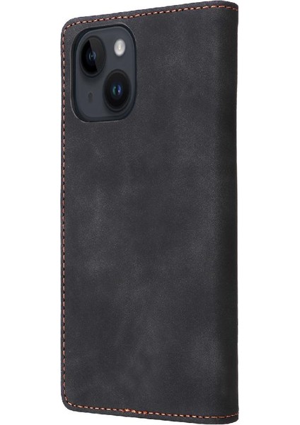 Iphone 14 Için Kılıf Artı Kapak Kapak Basit Iş Cüzdan Deri Kılıf (Yurt Dışından)