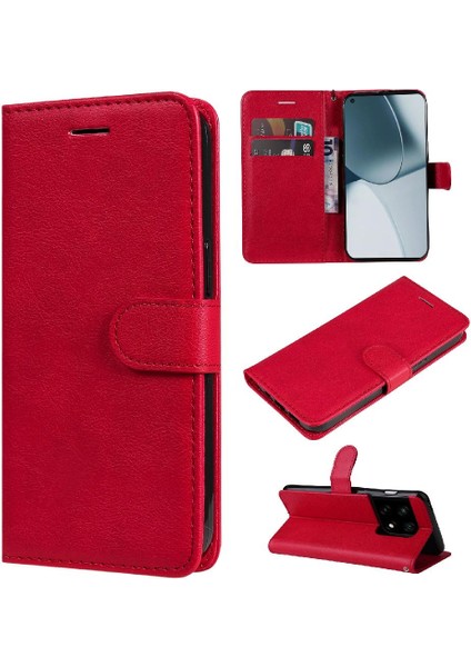 Oneplus 10 Için Flip Case Pro 5g Klasik Katı Renk Kart Yuvası ile Yüksek (Yurt Dışından)