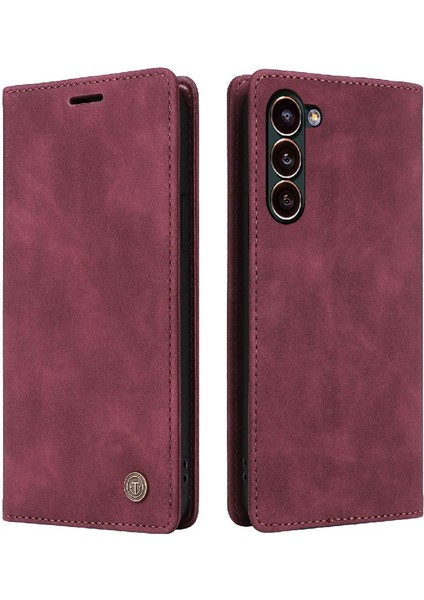 Samsung Galaxy S24 Artı Deri Kılıf Cüzdan Basit Iş Için Flip Case (Yurt Dışından)