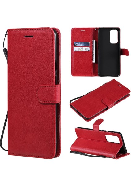 Oneplus 9 Için Flip Case Pro Klasik Düz Renk ile Yüksek Kaliteli Deri (Yurt Dışından)