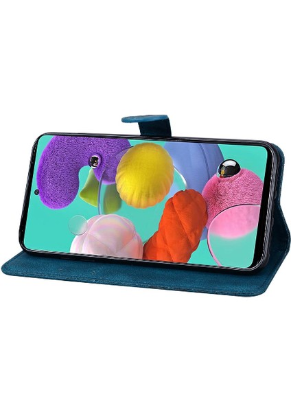 Samsung Galaxy A51 4g Flip Telefon Kılıfı Için Kart Yuvası Standı ile (Yurt Dışından)