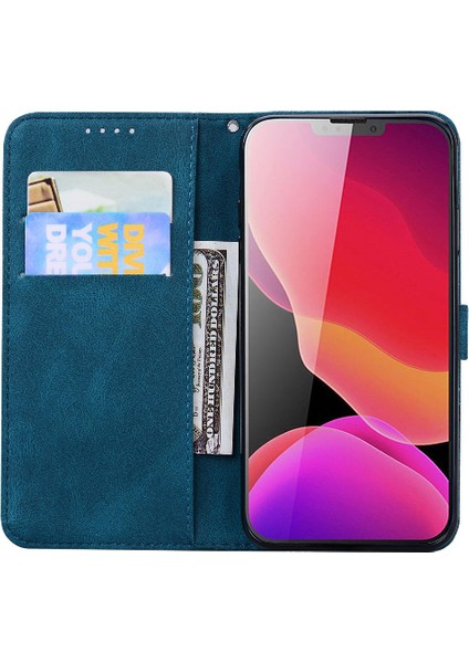 Kart Yuvası ile iphone 14 Artı Deri Cüzdan Flip Telefon Kılıfı (Yurt Dışından)