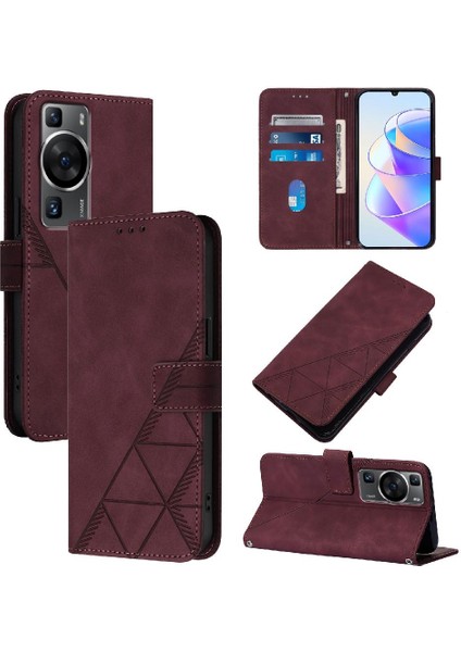 Mays Home1 Huawei P60/P60 Pro Pu Deri Cüzdan Kapak Flip Folio Kitap Kredi (Yurt Dışından)