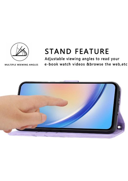 Mays Home1 Samsung Galaxy A24 4g Kickstand Kredi Kartı Tutucu Anti Pu Için Filp Durumda (Yurt Dışından)