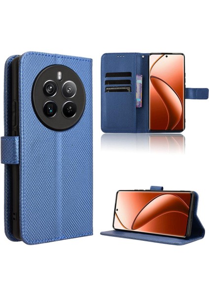 Realme 12 Artı 5g Kart Tutucu Kapak Kickstand Manyetik Cüzdan (Yurt Dışından)