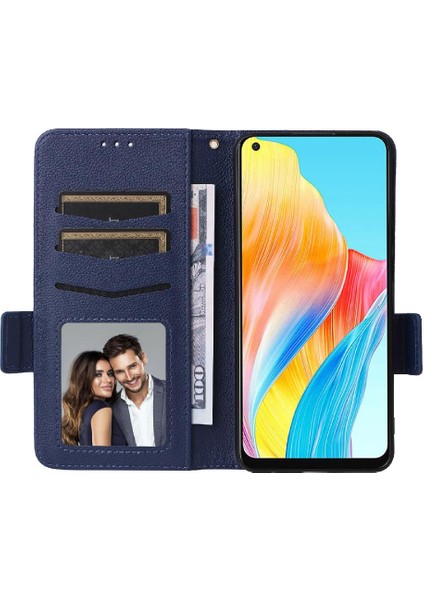Oppo A78 4g Kart Yuvaları Için Kılıf Tutucu Pu Deri Cüzdan Yan Toka (Yurt Dışından) modelleri