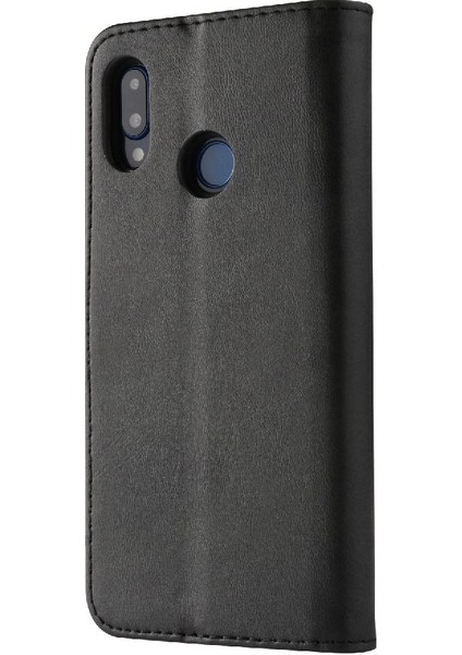 Tutucu Kart Yuvaları ile Huawei P20 Lite Için Kılıf Cüzdan Buzağı Doku Flip (Yurt Dışından)