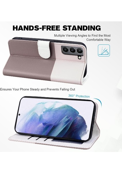 Samsung Galaxy S21 Için Kılıf Darbeye Basit Iş Kapak Çevirin Deri (Yurt Dışından) modelleri