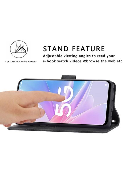 Oppo A17 4g/ A17K Kickstand Anti Scratch Kredi Kartı Tutucu Için Filp Durumda (Yurt Dışından)