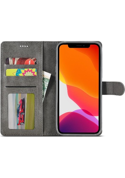 Iphone 12 Için Kılıf Pro Max Buzağı Doku Yatay Çevir Deri Kılıf ile (Yurt Dışından)