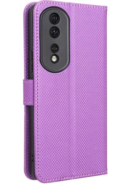 Onur Için Kılıf 80 Pro 5g Manyetik Cüzdan Kapak Kart Tutucu Kickstand (Yurt Dışından)