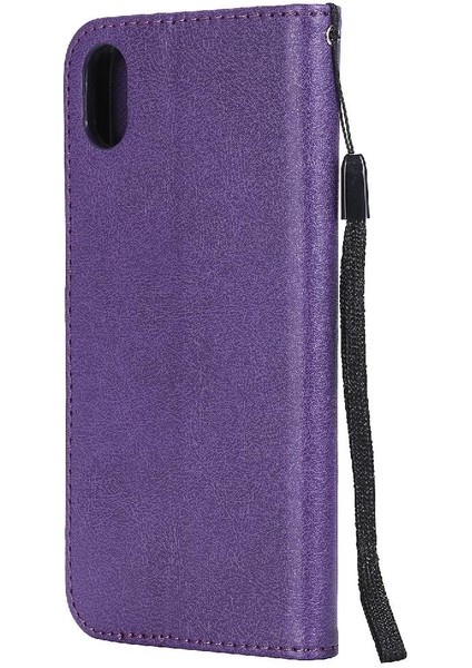 Iphone Xr Iş Cüzdan Telefon Kılıfı Için Flip Case Yüksek Kalite Deri (Yurt Dışından)