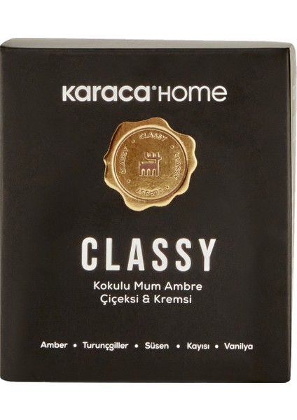 Karaca Home Classy Kokulu Mumlu Mumluk Ambre