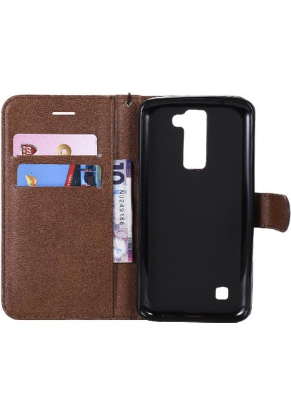 Lg K7 Için Flip Case/k8 Klasik Düz Renk Kart ile Yüksek Kaliteli Deri (Yurt Dışından) indirimleri