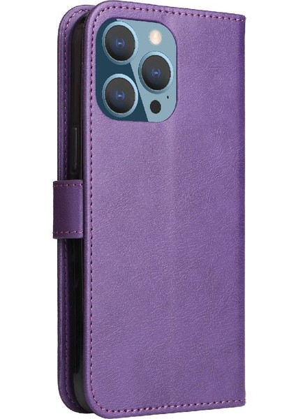 Iphone 14 Için Flip Case Pro Max Iş Cüzdan Telefon Kılıfı Yüksek Kalite (Yurt Dışından)