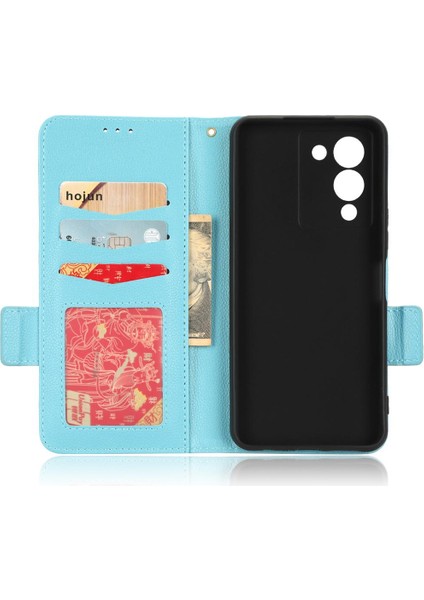Infinix Not 12 G96 Kart Yuvaları Için Kılıf Tutucu Cüzdan Manyetik Pu Deri (Yurt Dışından)