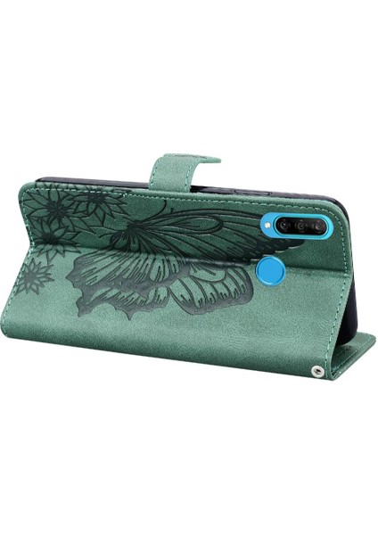 Kart Yuvası Standı Flip ile Huawei P30 Lite Kickstand Koruyucu Kılıf (Yurt Dışından)