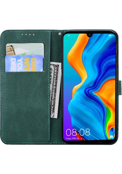 Kart Yuvası Standı Flip ile Huawei P30 Lite Kickstand Koruyucu Kılıf (Yurt Dışından)