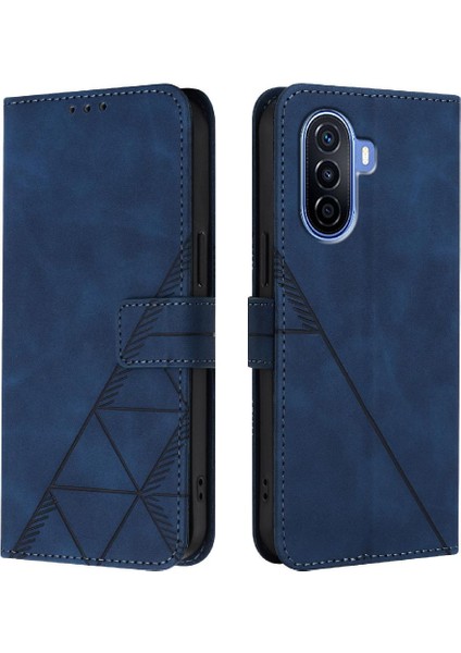 Huawei Nova Y70 Artı Flip Folio Kitap Koruyucu Pu Deri Cüzdan (Yurt Dışından)