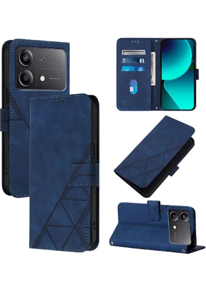 Xiaomi Poco X6 Neo 5g Için Kılıf Cüzdan Kapak Çevirin Folio Kitap Koruyucu Pu (Yurt Dışından)
