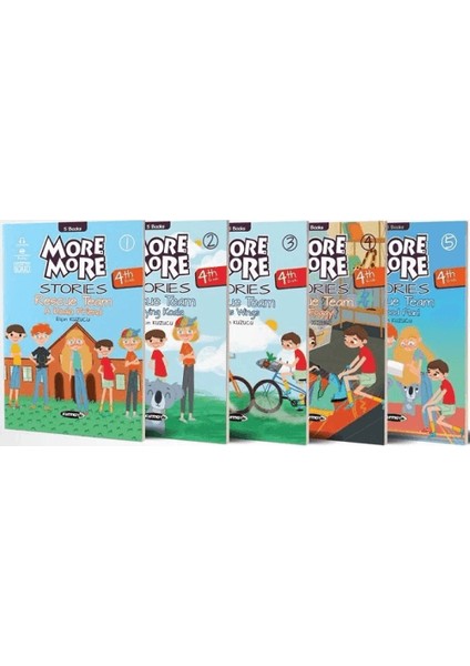 More and More English 4 Stories 5 Kitap