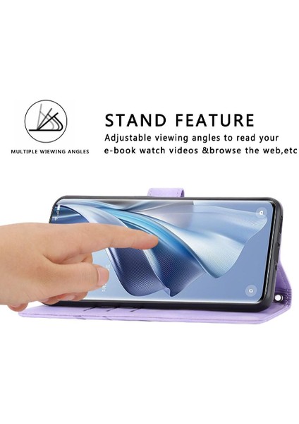 Oppo RENO10 Pro Artı 5g Için Filp Durumda Kickstand Anti Scratch Tam Pu Kayış (Yurt Dışından)