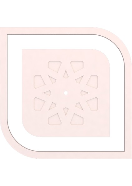 Lamba Tavan Göbeği 02 Kare Dik-Oval Dış Çıtalı