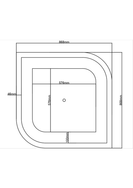 Lamba Tavan Göbeği 02 Kare Dik-Oval Dış Çıtalı