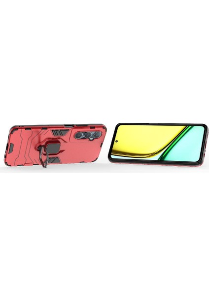 Realme C65 4g Darbeye Kapak Için Kılıf Kickstand Askeri Damla Koruma (Yurt Dışından)