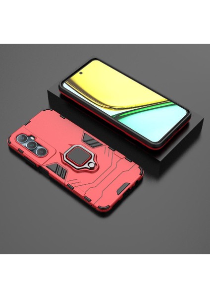 Realme C65 4g Darbeye Kapak Için Kılıf Kickstand Askeri Damla Koruma (Yurt Dışından)