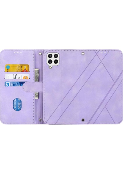 Samsung Galaxy Filp 5g Için Filp DURUMDA/M42 5g Kredi Kartı Tutucu Pu Deri (Yurt Dışından)