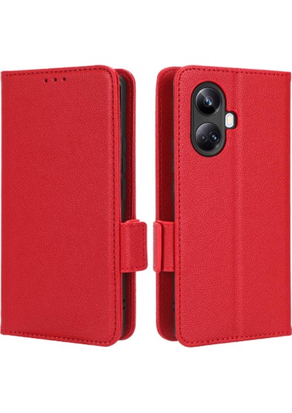 Realme 10 Pro Artı Kart Yuvaları Için Kılıf Tutucu Cüzdan Manyetik Yan Toka (Yurt Dışından)