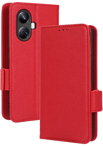 Realme 10 Pro Artı Kart Yuvaları Için Kılıf Tutucu Cüzdan Manyetik Yan Toka (Yurt Dışından)
