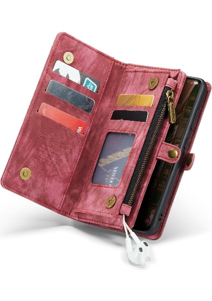 Samsung Galaxy S23 Tpu Pc El Yapımı Deri Fermuar Ayrılabilir Kart (Yurt Dışından) modelleri