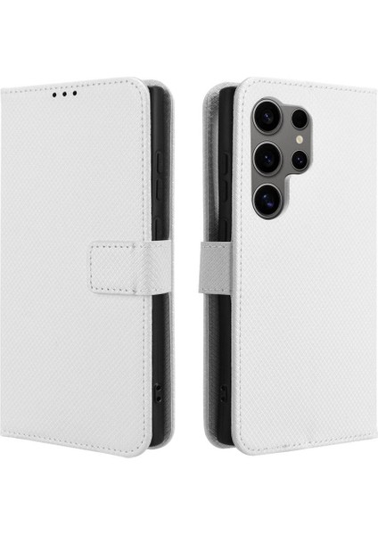 Samsung Galaxy S24 Ultra Kickstand Kapak Manyetik Cüzdan Kartı Için Kılıf (Yurt Dışından) modelleri