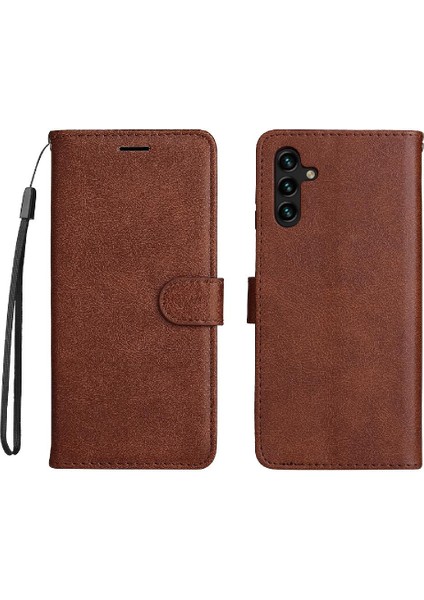 Kart Yuvası ile Samsung Galaxy A13 5g Klasik Düz Renk Için Flip Case (Yurt Dışından)