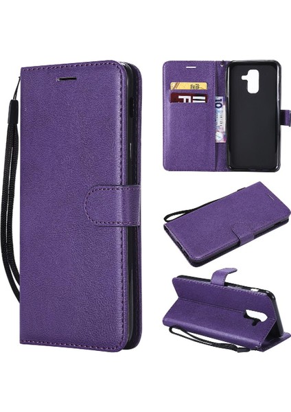 Samsung Galaxy A6 Artı 2018 Yüksek Kaliteli Deri Iş Için Flip Case (Yurt Dışından)