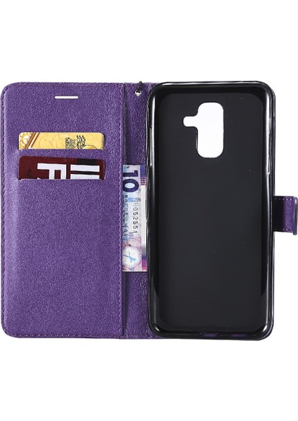 Samsung Galaxy A6 Artı 2018 Yüksek Kaliteli Deri Iş Için Flip Case (Yurt Dışından)