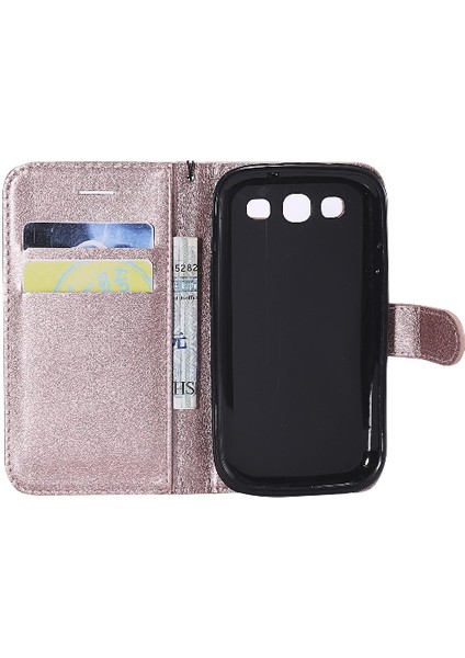 Mays Home1 Samsung Galaxy Card Klasik Düz Renk Için Flip Case Kart Yuvası Kılıf ile (Yurt Dışından)