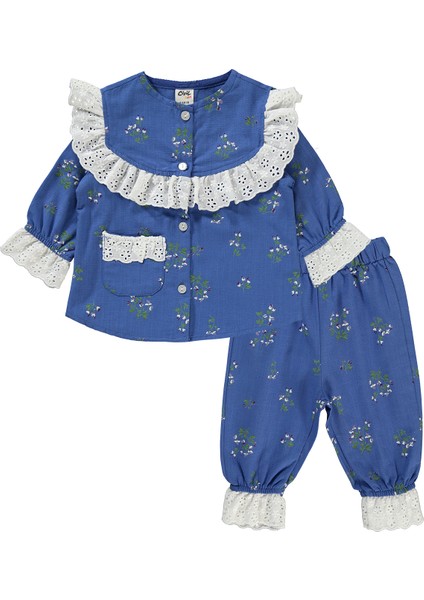 Civil Baby Kız Bebek Takım 6-18 Ay Indigo