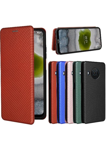 Nokia X10/X20 Kart Ekleme Tam Koruma Manyetik Karbon Için Kılıf (Yurt Dışından) fiyatları