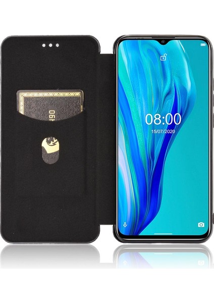 Kart ile Ulefone Not 9p Manyetik Karbon Fiber Tam Koruma Için Kılıf (Yurt Dışından)