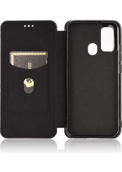 Kart ile Ulefone Not 9p Manyetik Karbon Fiber Tam Koruma Için Kılıf (Yurt Dışından)
