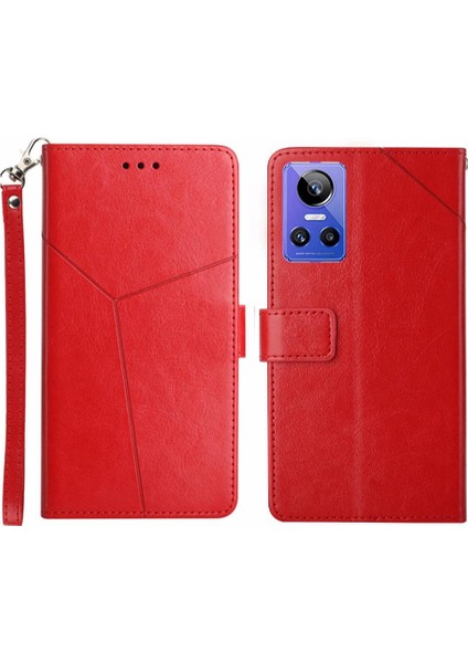 Realme Gt Neo 3 Telefon Kılıfı Için Kılıf Kapak Kapak Kitap Katlanır Darbeye Tpu (Yurt Dışından)