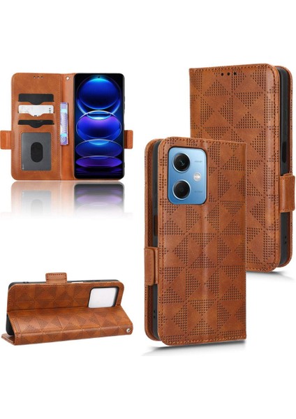 Xiaomi Redmi Için Kılıf NOTE12 5g Cüzdan Pu Deri Kapak Çevirin Görüntüleme Standı (Yurt Dışından)