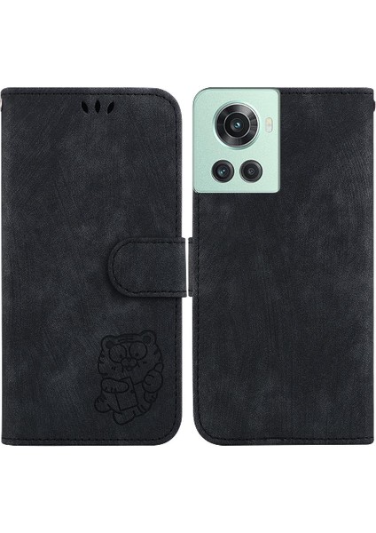 Oneplus 10R Için Kılıf Cüzdan Kılıf Kabartmalı Sevimli Kaplan Tutucu Kapak Kartı (Yurt Dışından)