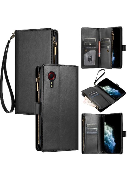 Samsung Galaxy x Kapak 5 Çanta Kapak Için Kılıf Folio Kapak Cüzdan Fermuar (Yurt Dışından)