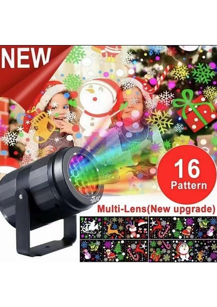 16 Desen Noel LED Dekoratif Işıklar (Yurt Dışından)